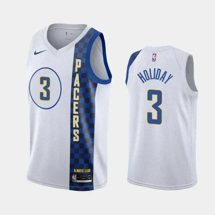 Aaron Holiday Indiana Pacers City White Swingman Jersey