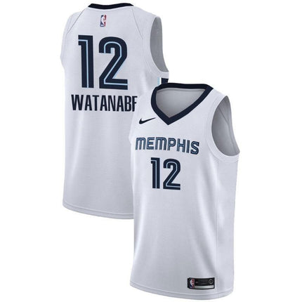 Memphis Grizzlies #12 Yuta Watanabe Association White Swingman Jersey