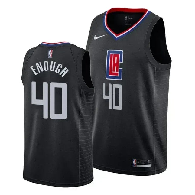 Ivica Zubac Enough Los Angeles Clippers Social Justice Statement Black Swingman Jersey
