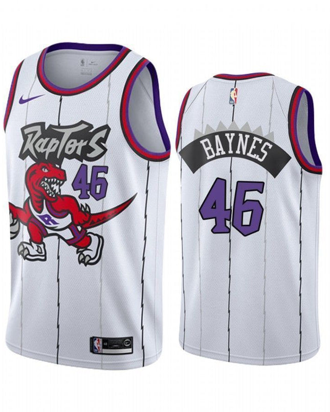 Aaron Baynes Toronto Raptors 2020-21 Classic White Swingman Jersey