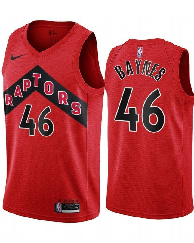 Aaron Baynes Toronto Raptors 2020-21 Icon Red Swingman Jersey