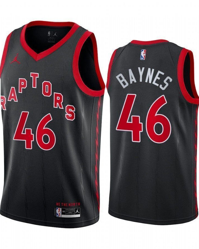 Aaron Baynes Toronto Raptors 2020-21 Statement Black Swingman Jersey