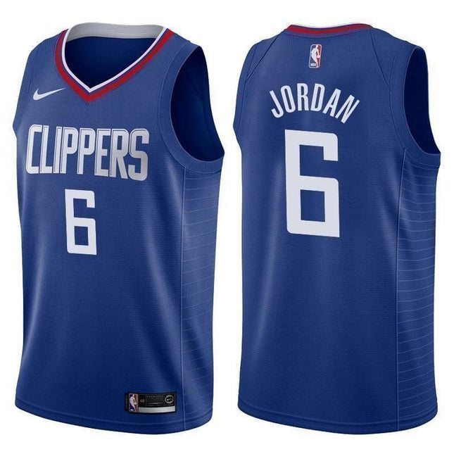Los Angeles Clippers #6 DeAndre Jordan Icon Blue Swingman Jersey