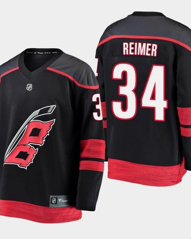 James Reimer Carolina Hurricanes Black Player Swingman Jersey