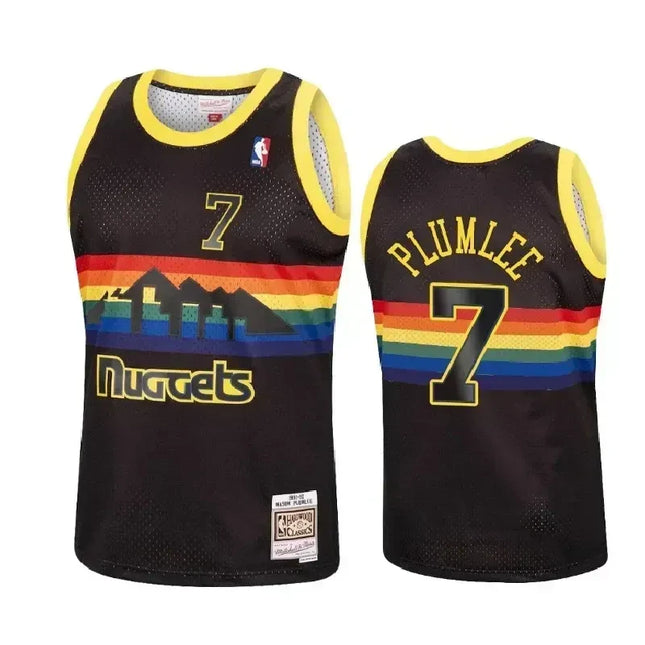 Mason Plumlee Denver Nuggets Reload Hardwood Classics Black Swingman Jersey
