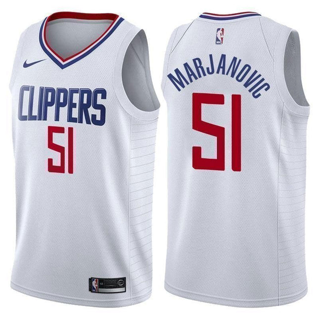 Los Angeles Clippers #51 Boban Marjanovic Association White Swingman Jersey