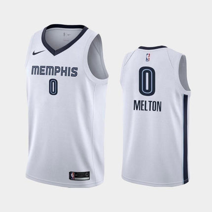 Memphis Grizzlies #0 De'Anthony Melton Association White Swingman Jersey