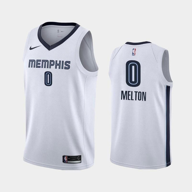 Memphis Grizzlies #0 De'Anthony Melton Association White Swingman Jersey