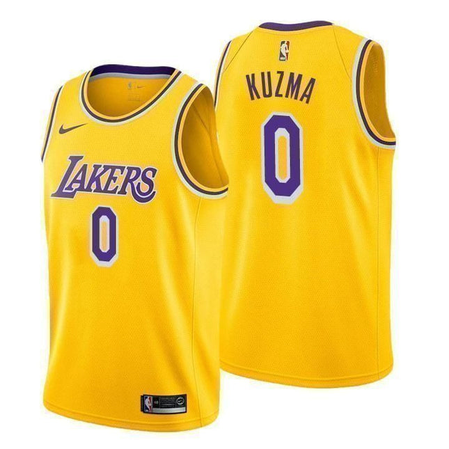 Los Angeles Lakers #0 Kyle Kuzma Icon Gold Swingman Jersey