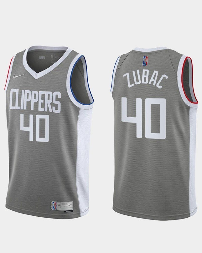 Ivica Zubac Los Angeles Clippers 2020-21 Earned Edition Grey Swingman Jersey