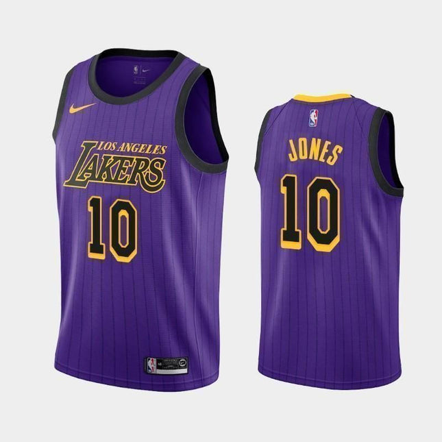 Los Angeles Lakers #10 Jemerrio Jones City Purple Swingman Jersey