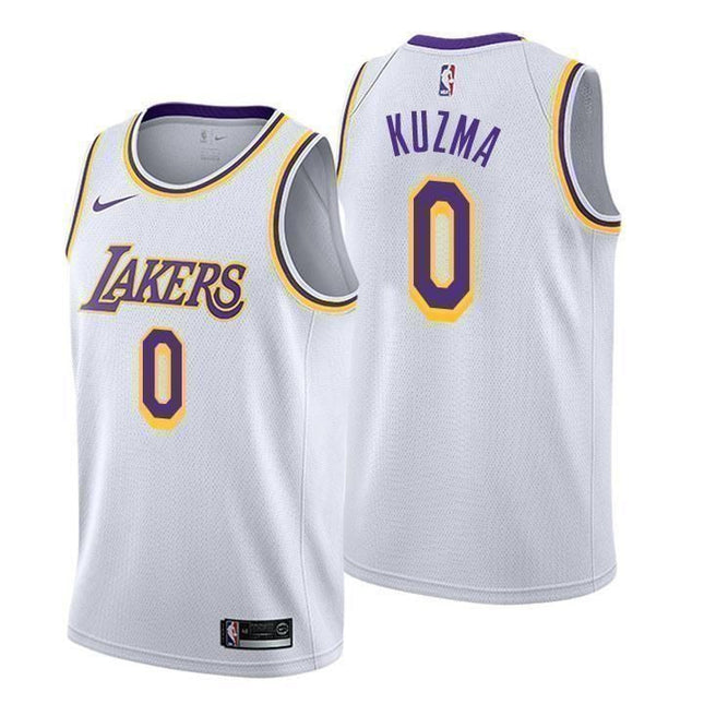 Los Angeles Lakers #0 Kyle Kuzma Association White Swingman Jersey