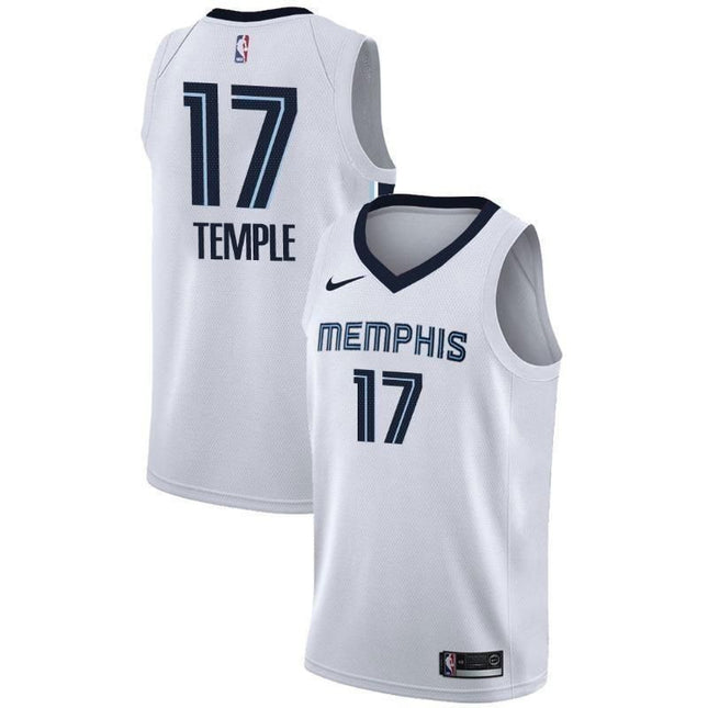 Memphis Grizzlies #17 Garrett Temple Association White Swingman Jersey