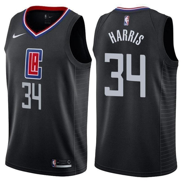 Los Angeles Clippers #34 Tobias Harris Statement Black Swingman Jersey