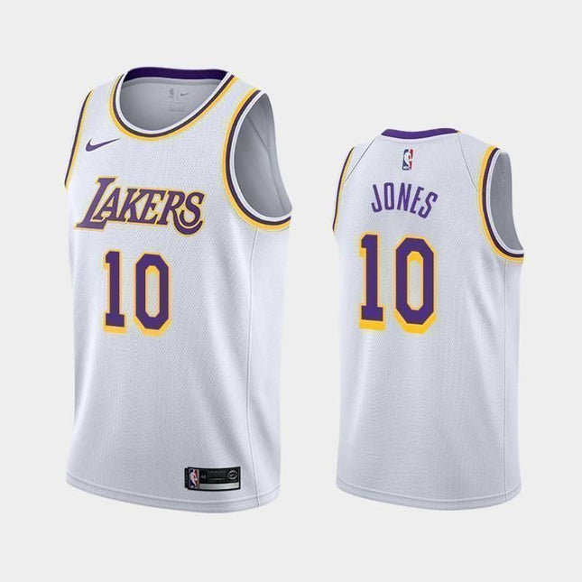 Los Angeles Lakers #10 Jemerrio Jones Association White Swingman Jersey