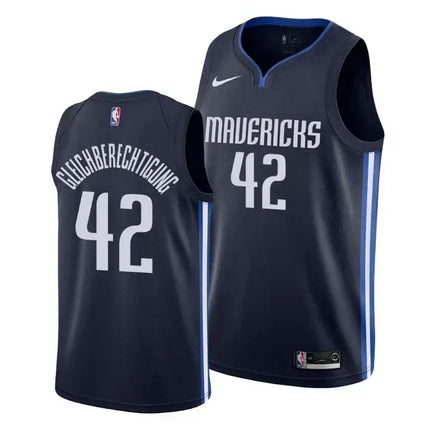 Maxi Kleber Gleichberechtigung Dallas Mavericks Social Justice Statement Navy Swingman Jersey