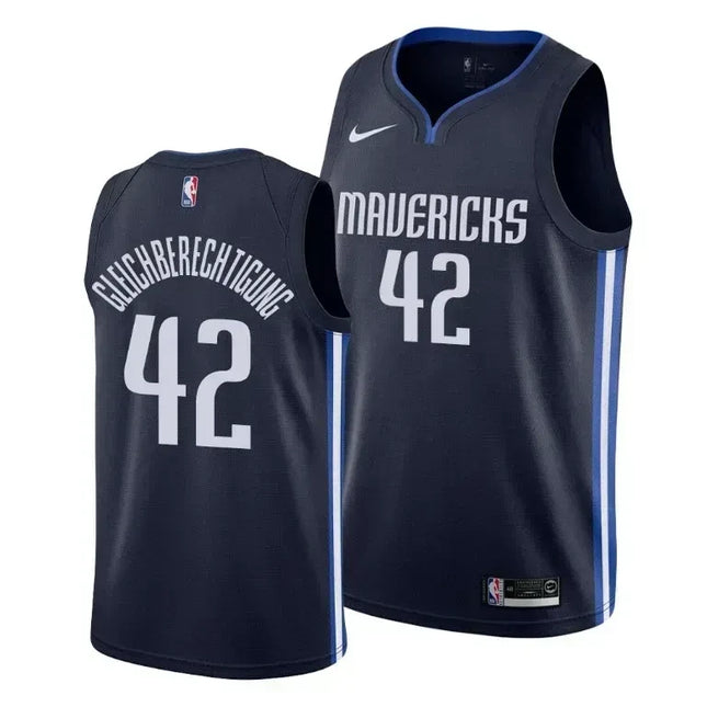 Maxi Kleber Gleichberechtigung Dallas Mavericks Social Justice Statement Navy Swingman Jersey