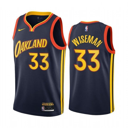 James Wiseman Golden State Warriors 2020-21 City Navy Swingman Jersey