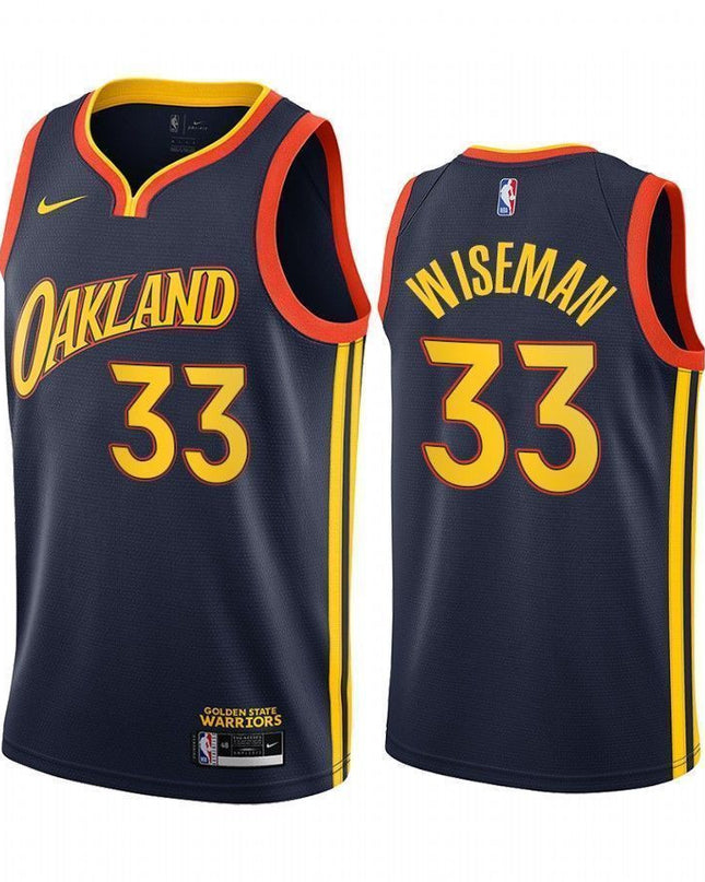 James Wiseman Golden State Warriors 2020-21 City Navy Swingman Jersey
