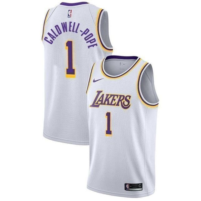 Los Angeles Lakers #1 Kentavious Caldwell-Pope Association White Swingman Jersey
