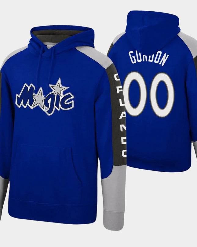 Aaron Gordon Orlando Magic Hardwood Classic Fusion Fleece Pullover Hoodie