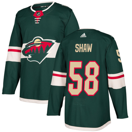Mason Shaw Minnesota Wild Green Player Swingman Jersey