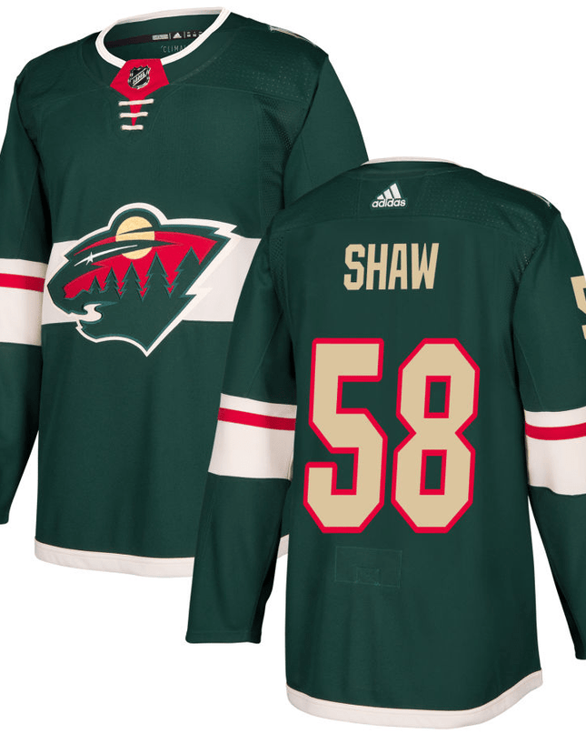 Mason Shaw Minnesota Wild Green Player Swingman Jersey