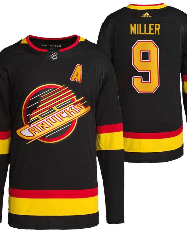 J.T. Miller Vancouver Canucks Retro Black Player Swingman Jersey