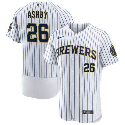 Aaron Ashby Milwaukee Brewers Alternate White Baseball Player Jersey