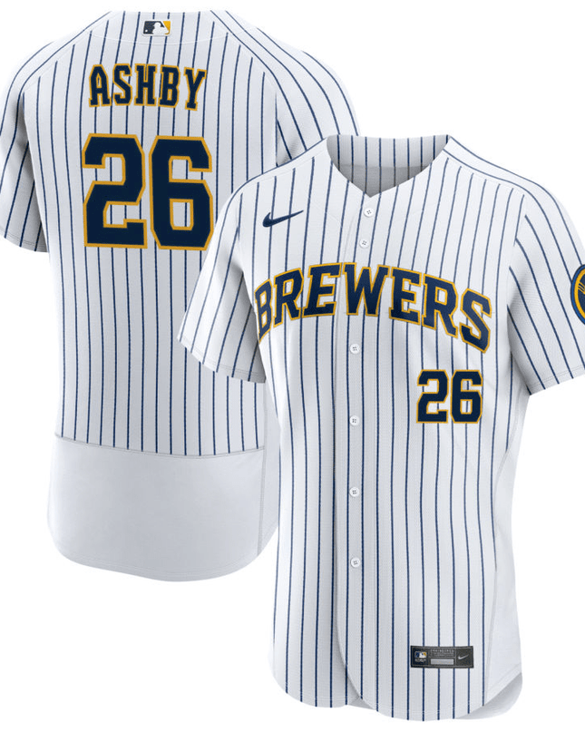 Aaron Ashby Milwaukee Brewers Alternate White Baseball Player Jersey