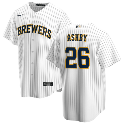 Aaron Ashby Milwaukee Brewers Alternate White Baseball Player Jersey