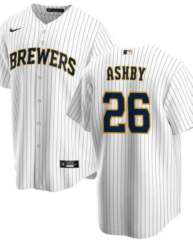 Aaron Ashby Milwaukee Brewers Alternate White Baseball Player Jersey
