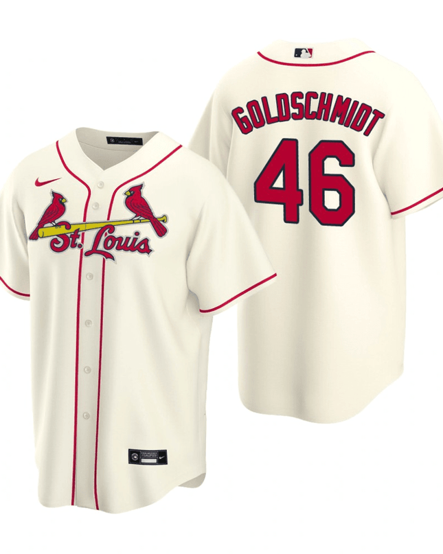 Paul Goldschmidt St. Louis Cardinals Alternate Cream Baseball Player Jersey