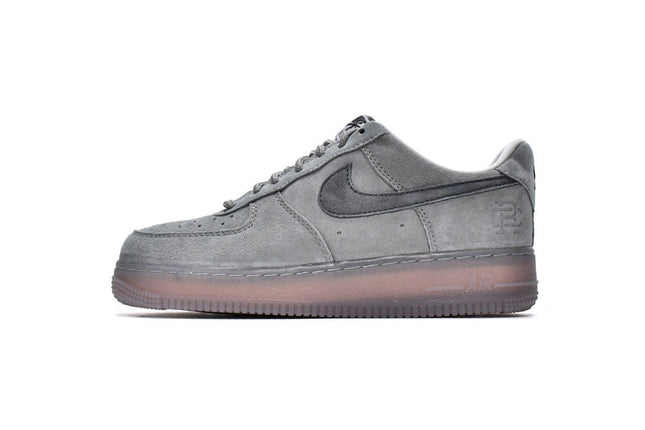 Men's Reigning Champ x Air Force 1 Low Suede Light Grey Shoes