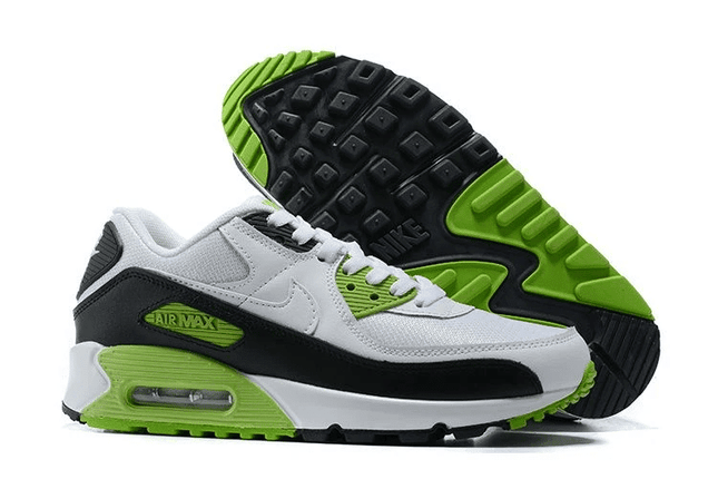 Men's Air Max 90 White Dark Green Shoes