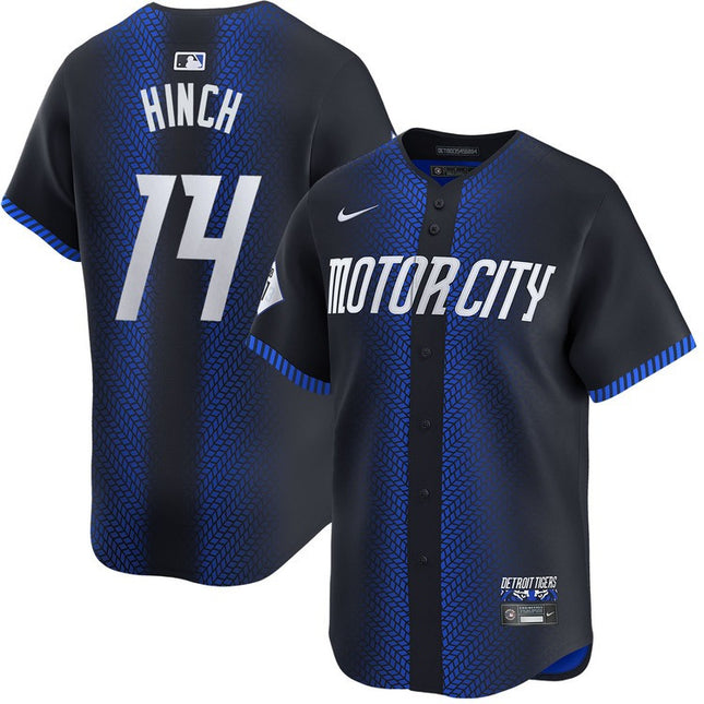 A.J. Hinch Detroit Tigers 2024 City Connect Limited Navy Jersey