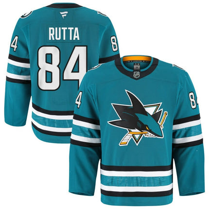 Jan Rutta San Jose Sharks 2025 Home Pro Teal Jersey