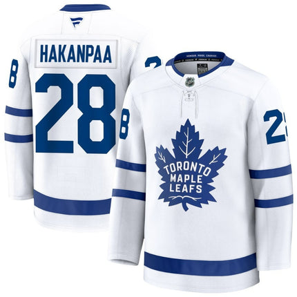 Jani Hakanpaa Toronto Maple Leafs 2025 Away Premium White Jersey