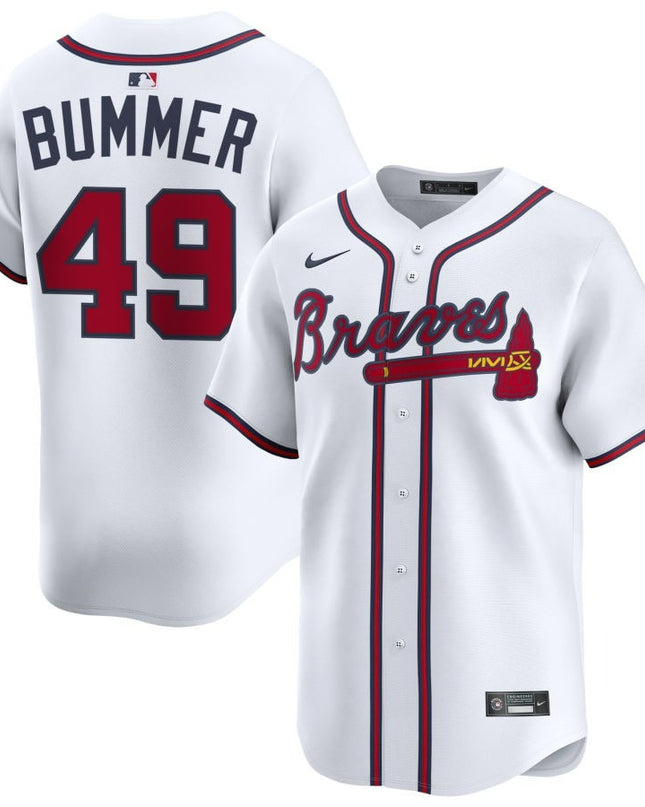 Aaron Bummer Atlanta Braves 2025 Home Limited Jersey - White