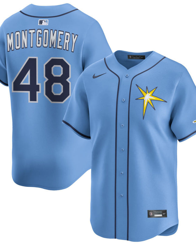 Mason Montgomery Tampa Bay Rays 2025 Alternate Limited Jersey - Light Blue