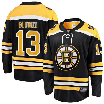 Matej Blumel Boston Bruins 2025 Home Breakaway Jersey - Black