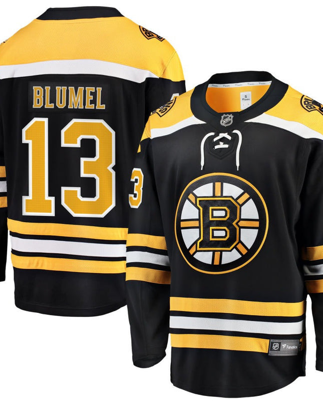Matej Blumel Boston Bruins 2025 Home Breakaway Jersey - Black
