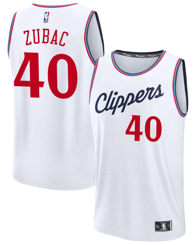 Ivica Zubac LA Clippers 2025 Fast Break Association Edition Jersey - White