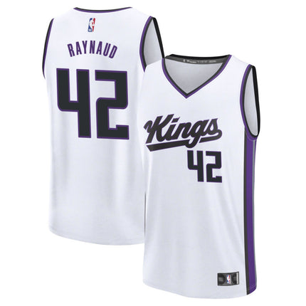 Maxime Raynaud Sacramento Kings 2025 Fast Break Association Edition Jersey - White