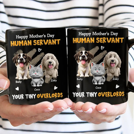 3D Effect Human Servant Your Tiny Overlord - Personalized Mug