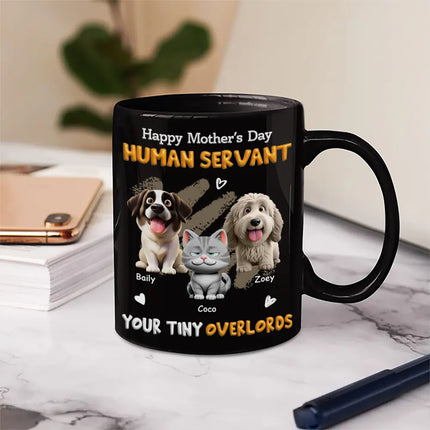 3D Effect Human Servant Your Tiny Overlord - Personalized Mug