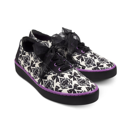 Bowtique Noir Women's Casual Sneakers