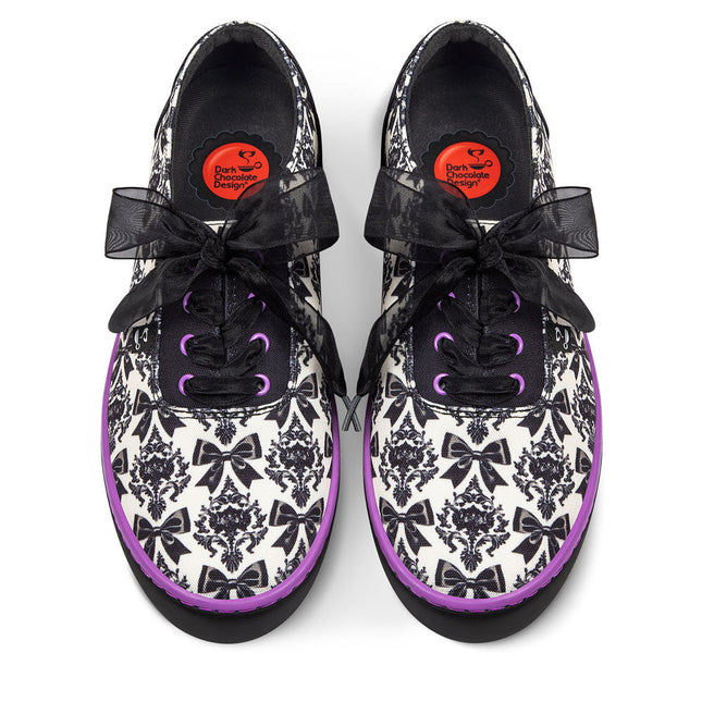 Bowtique Noir Women's Casual Sneakers