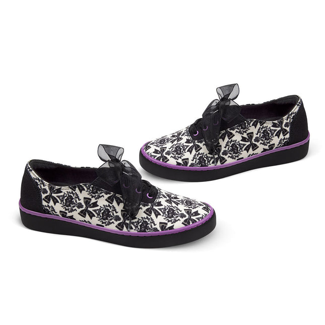 Bowtique Noir Women's Casual Sneakers