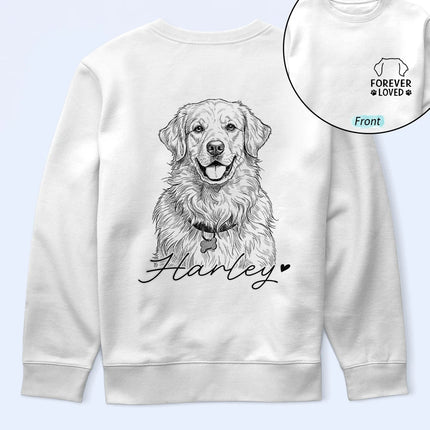 Custom Photo Pencil Sketch Forever In My Heart Memorial - Personalized T Shirt
